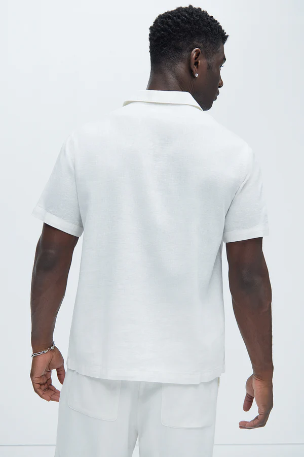 Bahamas Linen Shirt - White - Image 4