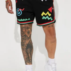 Malcom X Art Shorts - Black