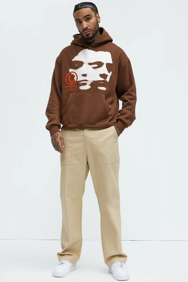 Corrupt System Hoodie - Chocolate - Image 2