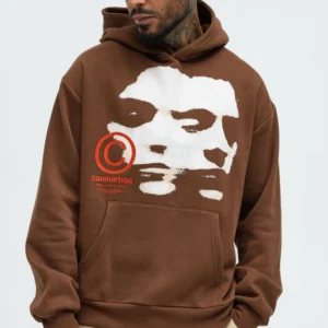Corrupt System Hoodie - Chocolate