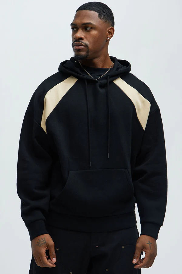 Tyson Flight Oversized Hoodie - Black/combo